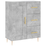 Highboard Concrete Grey 69.5x34x180 cm Engineered Wood 3198653