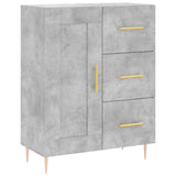Highboard Concrete Grey 69.5x34x180 cm Engineered Wood 3198653