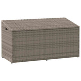 Garden Storage Box Grey 110x50x58 cm Poly Rattan 4104071