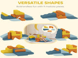 9-Piece Soft Play Set, Kids Soft Play Foam Blocks with Detachable Cover for Climbing and Crawling T3398P552630