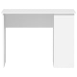 Desk White 100x55x75 Engineered Wood 823024