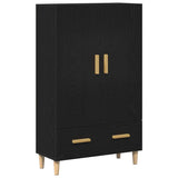 Highboard Black Oak 70 x 31 x 115 cm Engineered Wood 862763