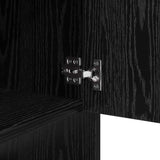 Sideboard Black Oak 97 x 29 x 75 cm Engineered Wood 875224