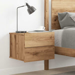 ZNTS Wall-mounted Bedside Cabinet Artisan Oak 40x32x30 cm 855946