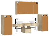Bathroom Furniture Set 6 pcs Sonoma Oak 3407113