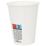 Paper Coffee Cups 1000 pcs 12oz 300ml White 4102792
