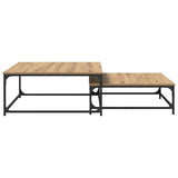 Coffee Table 2 pcs Artisan Oak Engineered Wood 881894