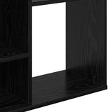 Room Divider Black Oak 100 x 24 x 140 cm Engineered Wood 875012