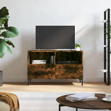 TV Cabinet Smoked Oak 80x36x50 cm Engineered Wood 828977