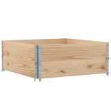 Pallet Collars 2 pcs 100x100 cm Solid Wood Pine 4010289