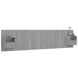 Bed Headboard with Cabinets Grey Sonoma Engineered Wood 3115770