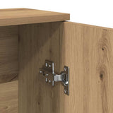 Bathroom Cabinet with Roll Holder Artisan Oak 39x22x90 cm 858532