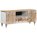 ZNTS TV Cabinet 105x33.5x46 cm Solid Wood Mango 4018678