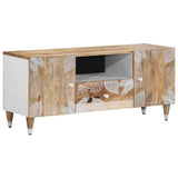 ZNTS TV Cabinet 105x33.5x46 cm Solid Wood Mango 4018678