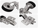 Hinge 123 pcs Silver 35 mm Iron 864679