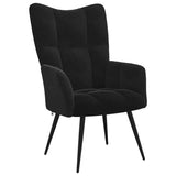 Relaxing Chair Black Velvet 42022446