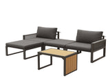 Grey 2-4 Seater Modular Garden Furniture Set Parcel 2 N652P372949G