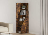 Corner Cabinet 32x32x140cm Engineered Wood Smoked Oak 889880