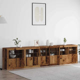 LED Sideboard Old Wood 283 x 37 x 67 cm Engineered Wood 3333113