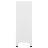 Storage Chest White Metal Medium Storage Chest Rectangular 339629