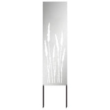 Garden Privacy Screen Silver 32 x 140 cm Galvanised steel 876243