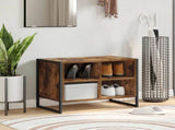 Shoe Cabinet Smoke Oak 60 x 35 x 44 cm Engineered Wood 886458