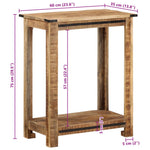 Console Table 60x35x75 cm Solid Wood Mango 374057