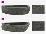 Wall-mounted Basin Grey 37 x 30 x 12 cm River Stone 4103951