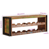 Wine Rack Brown 120 x 45 x 33 cm Solid Reclaimed Wood 4104765