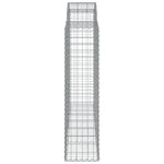 Arched Gabion Baskets 20 pcs 200x50x160/180 cm Galvanised Iron 3146398
