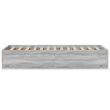 Bed Frame without Mattress Grey Sonoma 90x190 cm Single 3281068