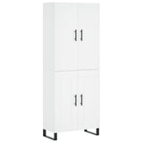 Highboard White 69.5x34x180 cm Engineered Wood 3195811