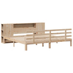Bookcase Bed without Mattress 200x200cm Solid Wood Pine 3322718