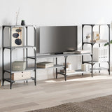 TV Cabinet Grey Sonoma 206.5x28.5x95 cm Engineered Wood 842484