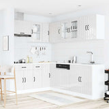 11 Piece Kitchen Cabinet Set "Lucca" Gloss White Engineered Wood 3314893