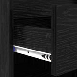 Shoe Cabinet Black Oak 102 x 36 x 60 cm Engineered Wood 881035