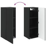 Wall-Mounted Cabinet Black 33 x 34.5 x 90 cm Engineered Wood 898416