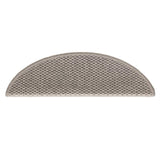 Stair Mats Self-adhesive Sisal-Look 15 pcs 56x17x3 cm Silver 326859
