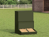 Pig Feeder Olive Green 55 x 51 x 91.5 cm Cold-Rolled Steel 874640