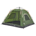 ZNTS Camping Tent Dome 5-Person Green Quick Release 4004146