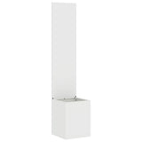 Garden Privacy Screen White 32 x 150 cm Cold-rolled steel 876372