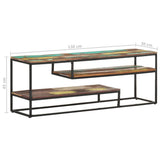 TV Cabinet 130x30x45 cm Solid Reclaimed Wood 321624