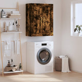 Wall Mounted Cabinet Smoked Oak 69.5x34x90 cm Engineered Wood 835015