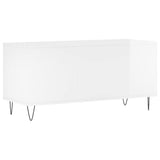 Record Cabinet High Gloss White 100x38x48 cm Engineered Wood 831750