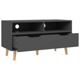 TV Cabinet Grey 90x40x48.5 cm Engineered Wood 326779