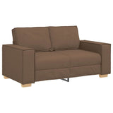 Sofa Set with Cushion 3 pcs Brown 220 x 78 x 84 cm Fabric 3324613