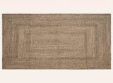 Area Rugs Natural and Black 160 x 230 cm Jute 42010502