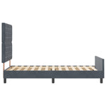 ZNTS Bed Frame Dark Grey 100x200 cm Velvet 3344856