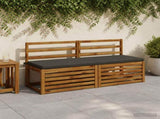 2-Piece Bench Cushions SOEST 2 pcs 100% Polyester Anthracite 949447