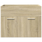 4 Piece Bathroom Furniture Set Sonoma Oak Engineered Wood 3325008